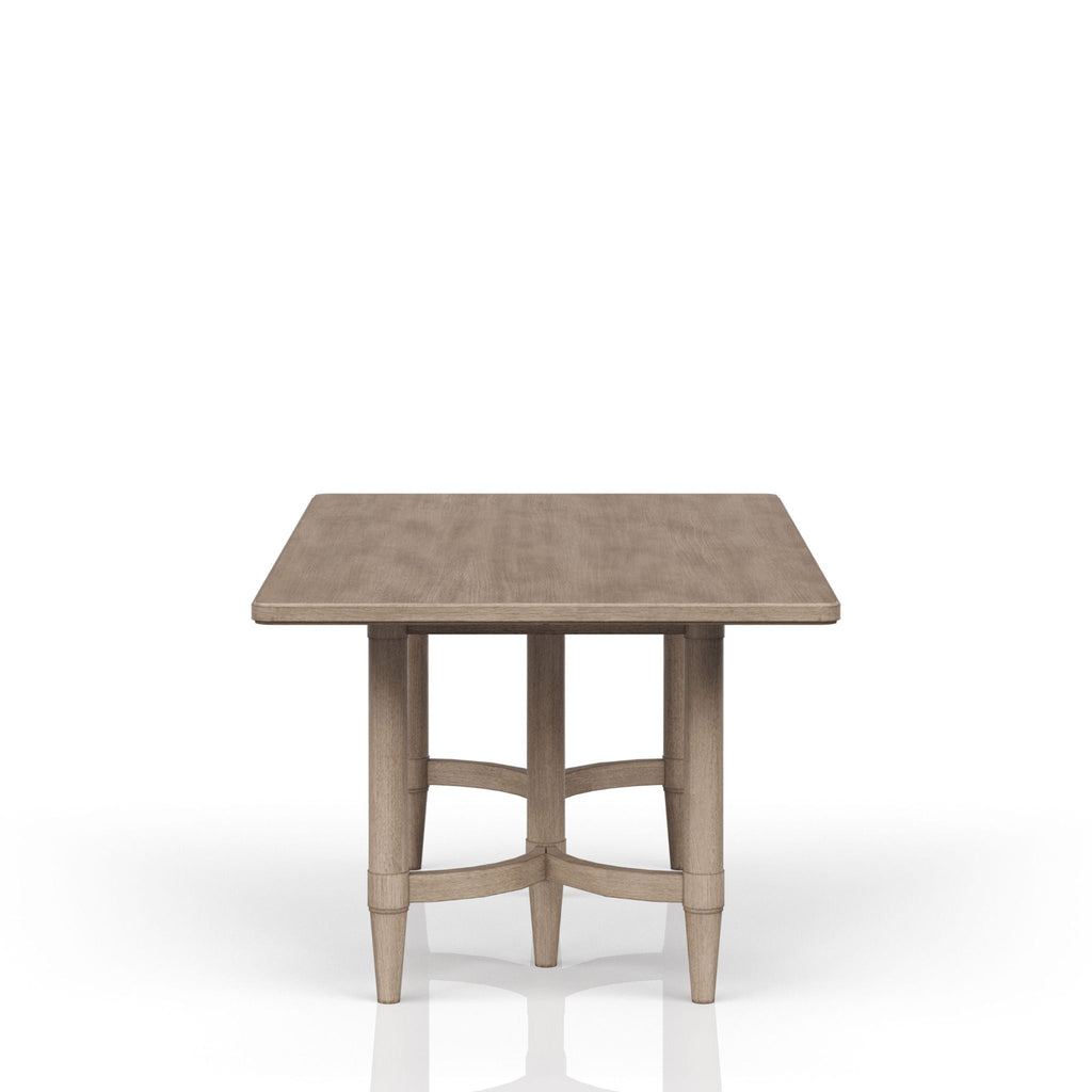 Sand Counter Height Dining Table with Double Pedestal Base