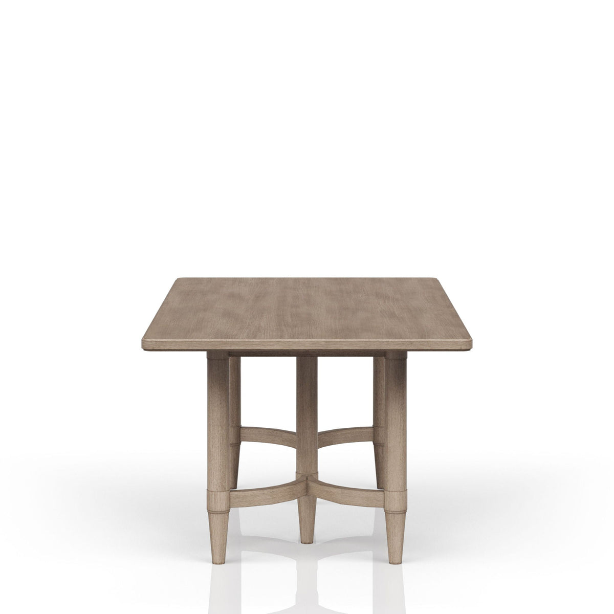 Sand Counter Height Dining Table with Double Pedestal Base