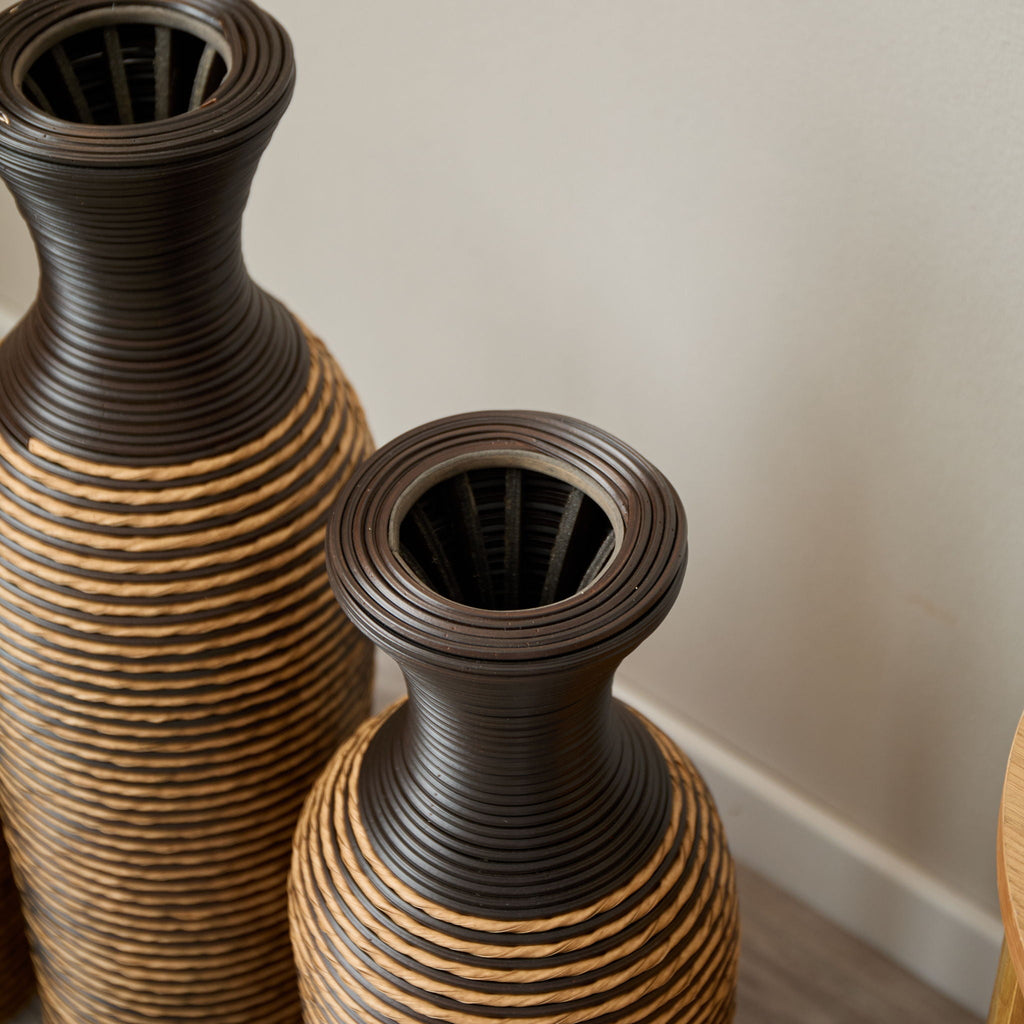 Classic And Neat Floor Vase with High Independent Stand - Multiple Colors