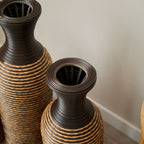 Classic And Neat Floor Vase with High Independent Stand - Multiple Colors