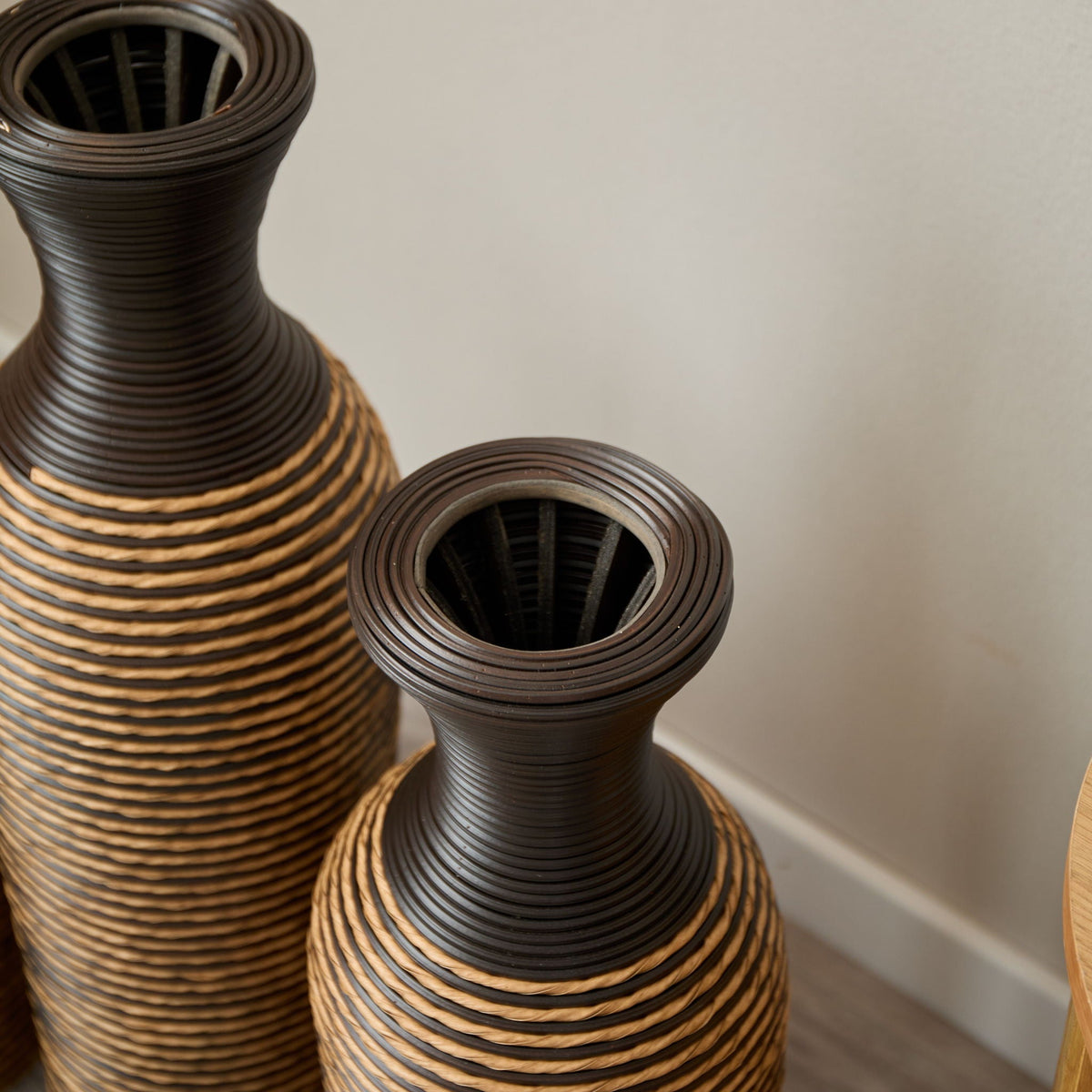 Classic And Neat Floor Vase with High Independent Stand - Multiple Colors
