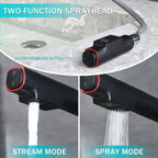 Tall Pull Down Vessel Faucet with Dual Spray Modes - Gold or Black