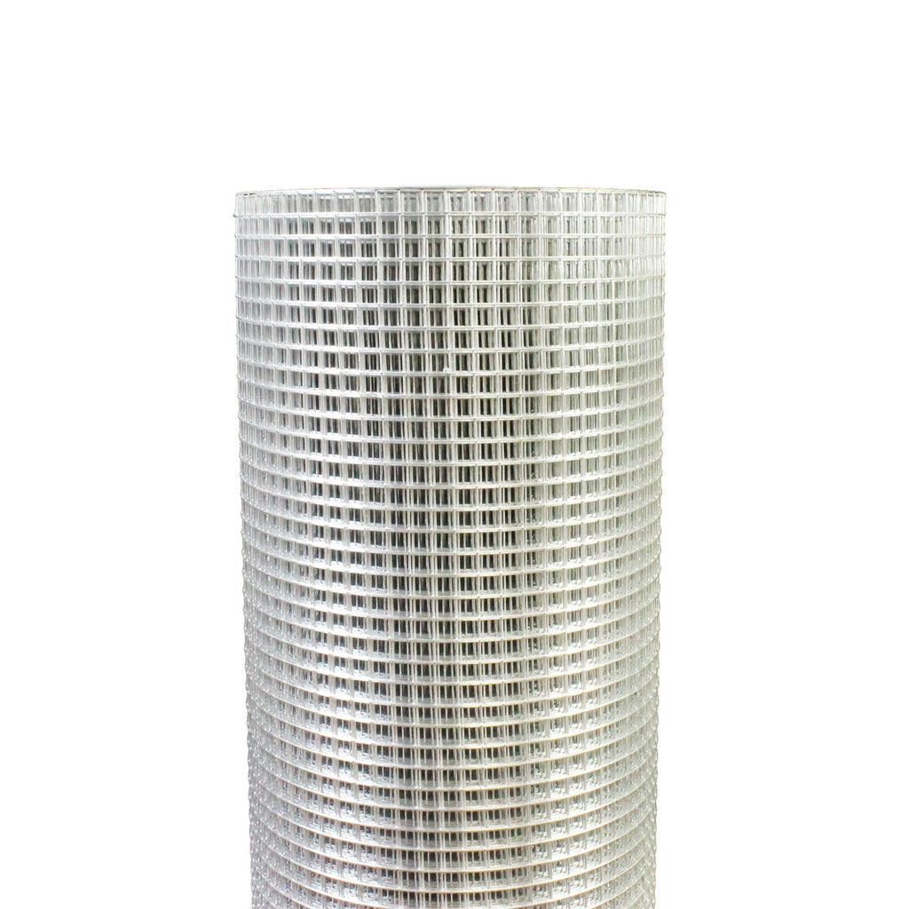Galvanized Hardware Cloth Metal Wire Fencing Roll with 1/4" Mesh - Silver