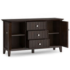 Bedford Sideboard Buffet with Ample Storage - Dark Tobacco Brown