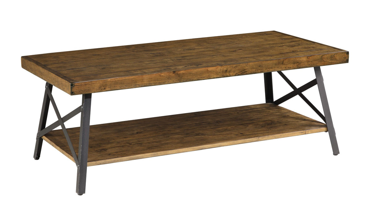 Modern Rustic Style Coffee Table with Spacious Top - Light or Dark Brown