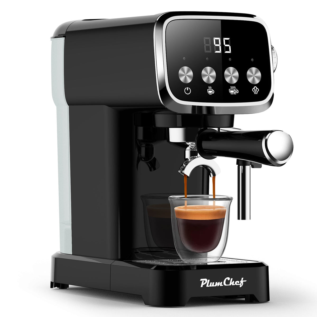 20BAR Slim Vertical Espresso Machine with Professional Pump - Stainless Steel