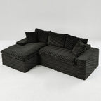 Convertible Modular Sectional Sofa with Twin Seat and Chaise - Multiple Colors