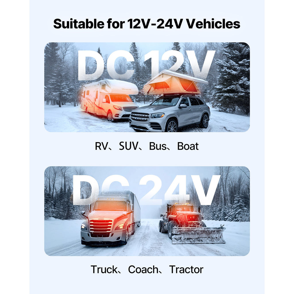 Diesel Air Heater 8 kW DC 12-24 V with Digital Display