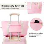 Hardshell Luggage Set with Spinner Wheels and TSA Lock - Black, White, or Pink