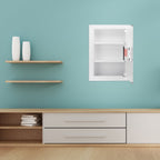 Biometric Wall Safe with 120-Fingerprint Security - White