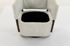 Mid Century Modern Accent Chair with Swivel Function - Corduroy