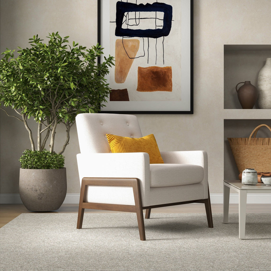 Cole Solid Wood Lounge Chair