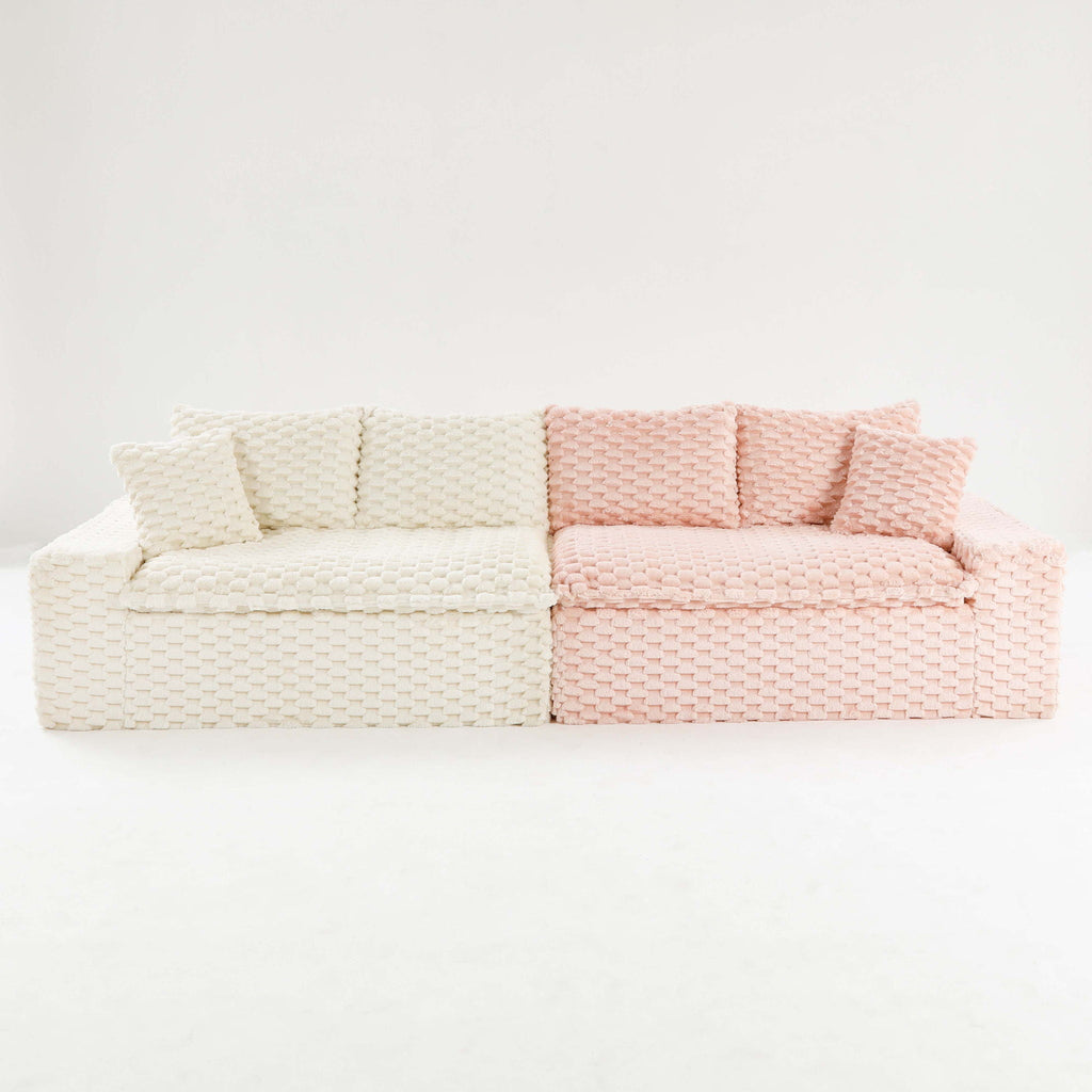 Multifunctional Stationary Sofa with Adjustable Layout - Choice of Color
