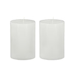 Unscented Soy Wax Candle Set of 2 with Eco-Friendly Material - White or Beige
