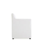 Square Armchair with Upholstered Seat - Available in Multiple Colors
