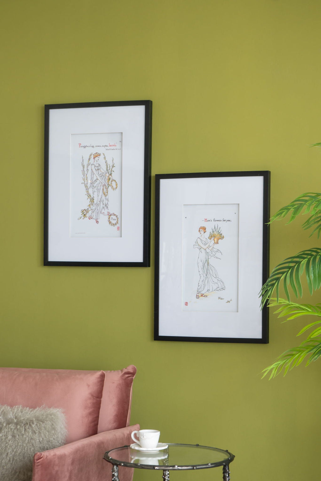 Black White Framed Print Wall Art Set with MDF & Glass - 20x28 in