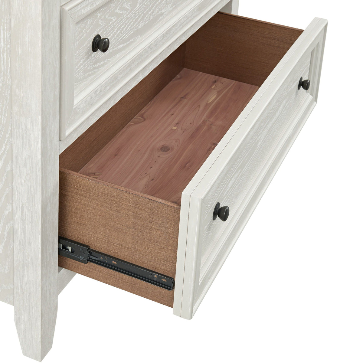 6 Drawer Chest with Smooth Slides - Black or White
