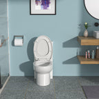 1 Piece Toilet with Dual Flush and Soft Closing Seat - White