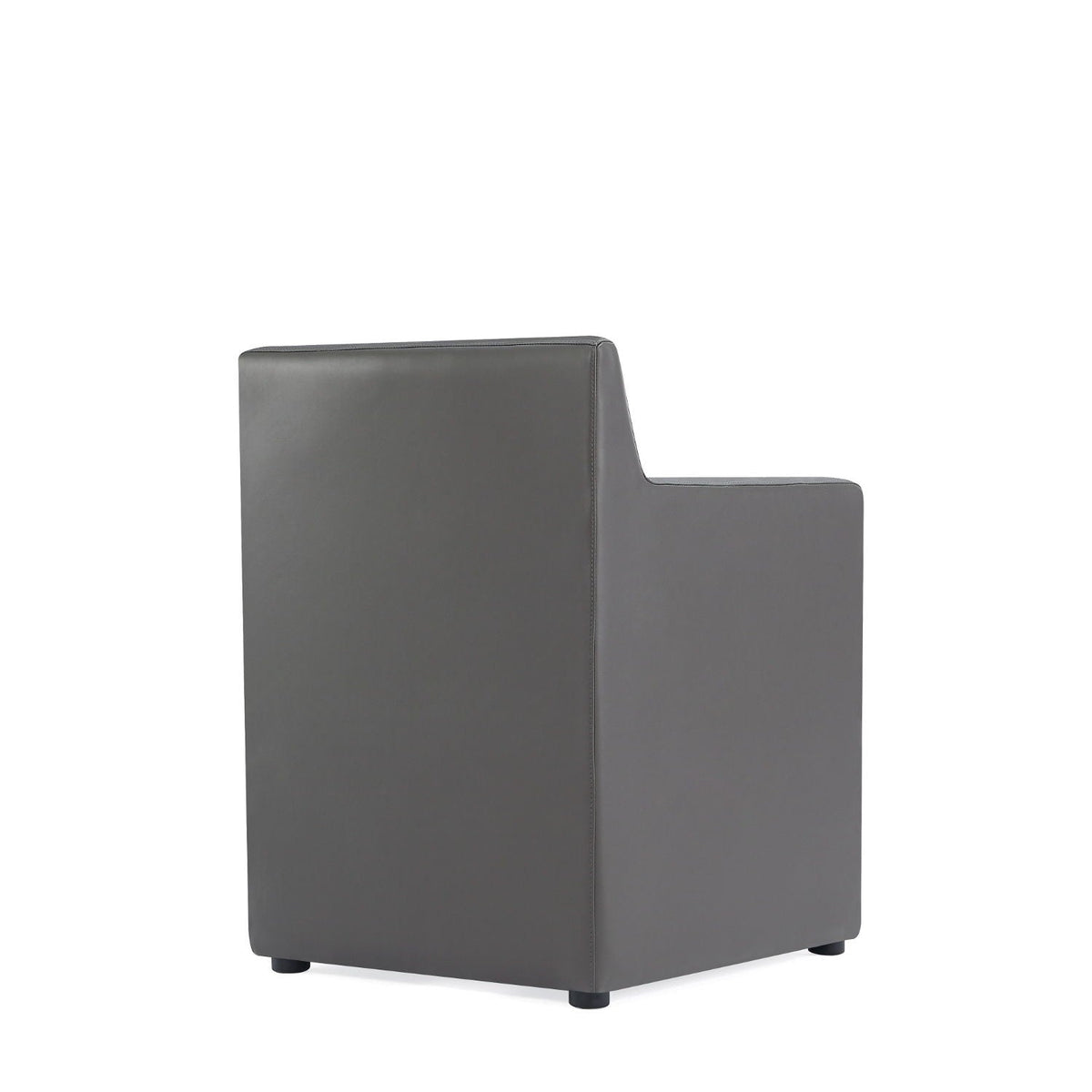 Square Armchair with Upholstered Seat - Available in Multiple Colors