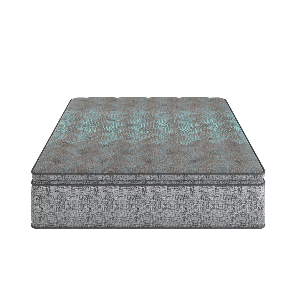 10" Hybrid Euro Top Mattress with Plush Comfort - Dark Gray