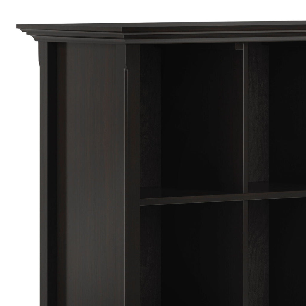 Amherst Cube Storage Bookcase with Large Cubbies - Dark Brown, Dark Gray, or White