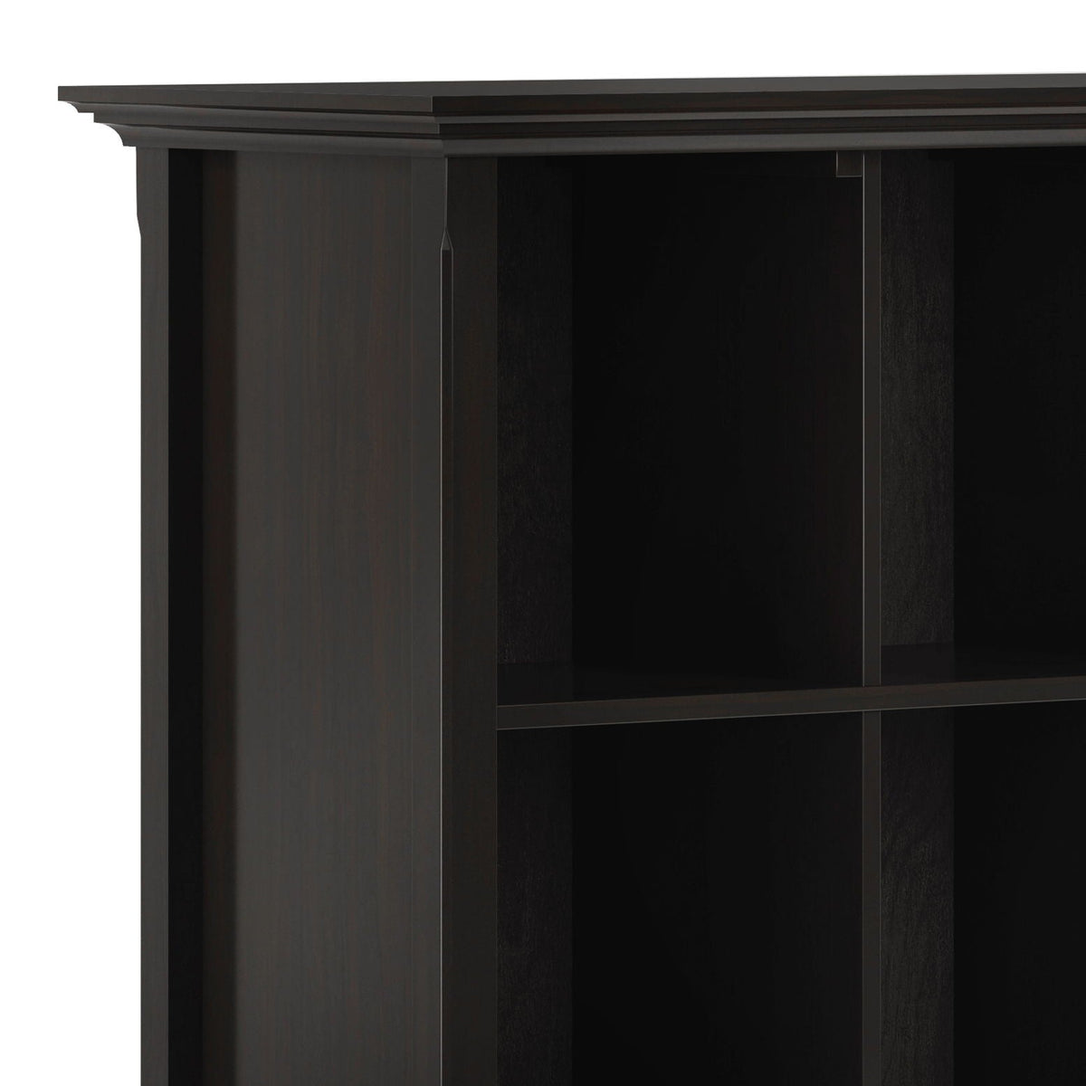 Amherst Cube Storage Bookcase with Large Cubbies - Dark Brown, Dark Gray, or White