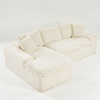Convertible Modular Sectional Sofa with Twin Seat and Chaise - Multiple Colors