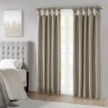 Twist Tab Total Blackout Window Curtain Panel with Thermal Technology - Pewter