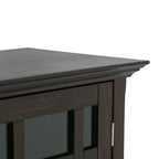Storage Media Cabinet with Adjustable Shelves - Dark Brown, Light Brown, Dark Gray