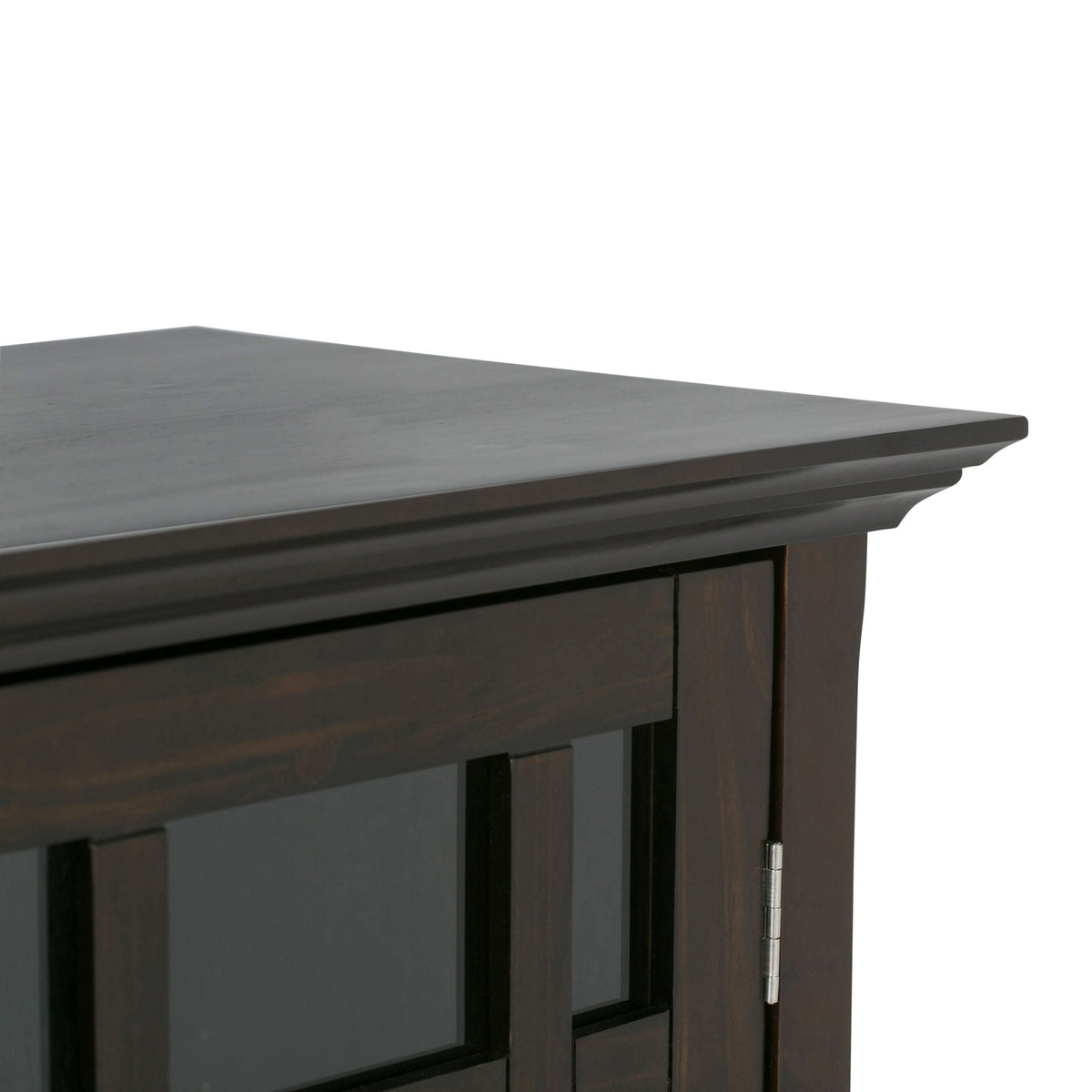 Storage Media Cabinet with Adjustable Shelves - Dark Brown, Light Brown, Dark Gray