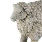 Magnesium Sheep Figurine with Weathered Finish - White & Gray