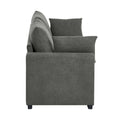 Upholstered Sofa with Toss Pillows – Corduroy