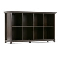 Amherst Cube Storage Bookcase with Large Cubbies - Dark Brown, Dark Gray, or White