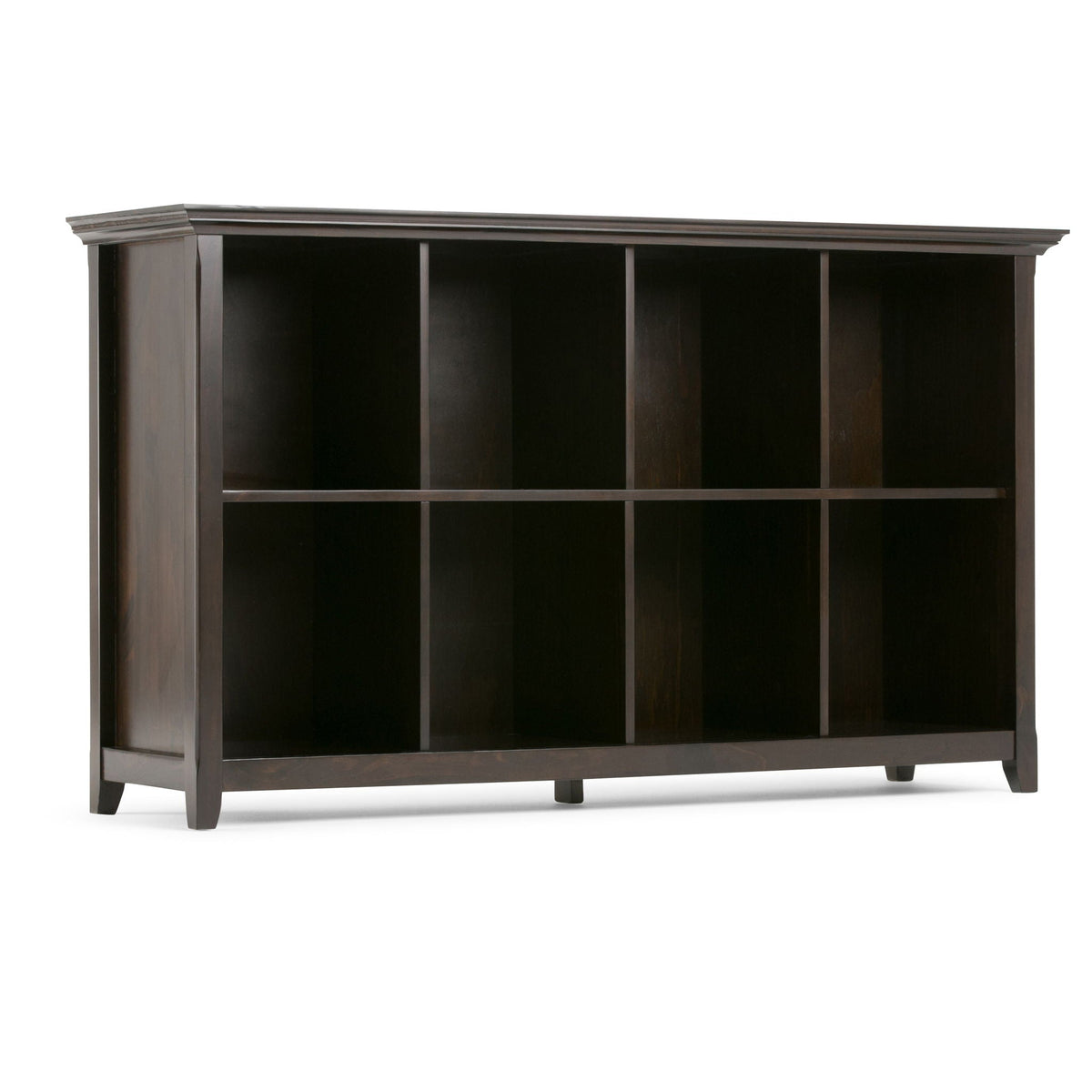 Amherst Cube Storage Bookcase with Large Cubbies - Dark Brown, Dark Gray, or White