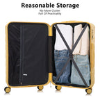 3 Pieces Set Spinner Wheel Luggage With Combination Lock