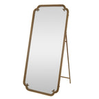 Full Length Mirror With Stand - Antique Gold Floor Mirror for Bedroom