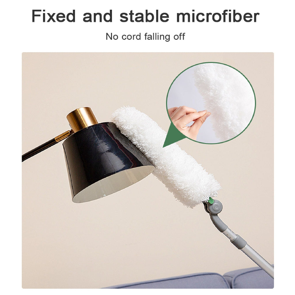 Long Handle Duster With Extension Bar - White
