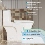 Elegant One Piece Toilet With Tornado Dual Flush