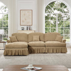 Mid Century Three Seater Modular L Shaped Sectional Couch