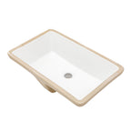 Modern Ceramic Undermount Bathroom Sink with Overflow - White or Black