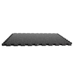 0.6 Inch Thick Gym Floor Mats with EVA Foam - Black