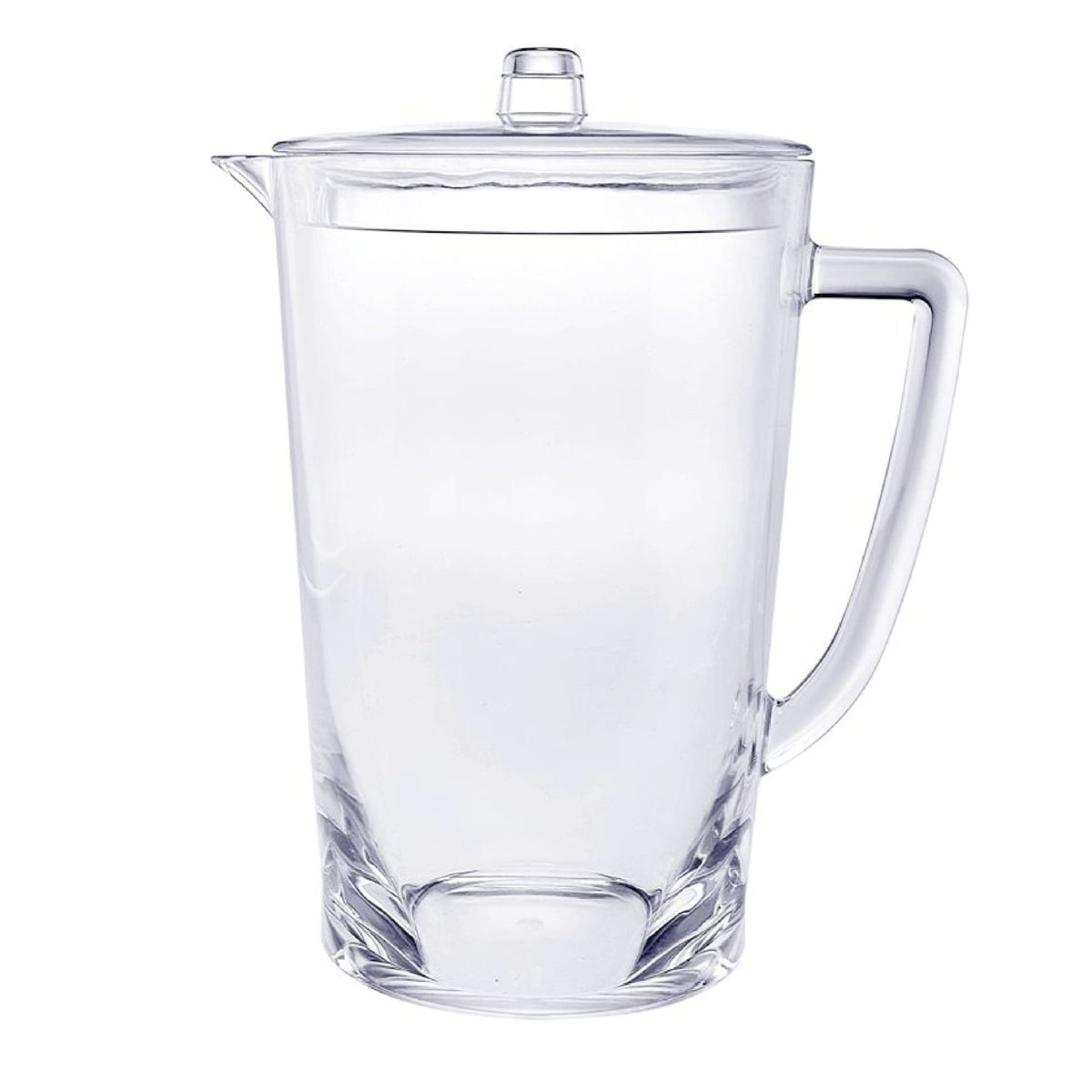 Unbreakable Plastic Water Pitcher with Lid - Clear, 2.75 Quarts