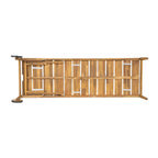 Riviera Outdoor Chaise Lounge with Wheels, Acacia Wood Frame - Natural (Set of 2)