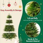 7.5FT Premium Life-Like Full Flocked Christmas Tree