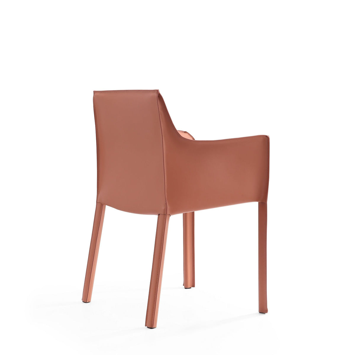 Vogue Dining Chair with Metal Frame - Light Brown or Dark Gray