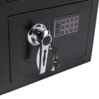 Durable Keypad Depository Safe with Dual PIN Access - Black