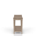 Sofa Table with Storage Drawers and Shelf – Sand
