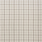 Plaid Rod Pocket Curtain Panel with Fleece Lining - Natural 50x95