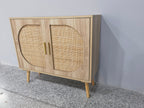 Buffet Cabinet with Storage with Modern Farmhouse Design - Black