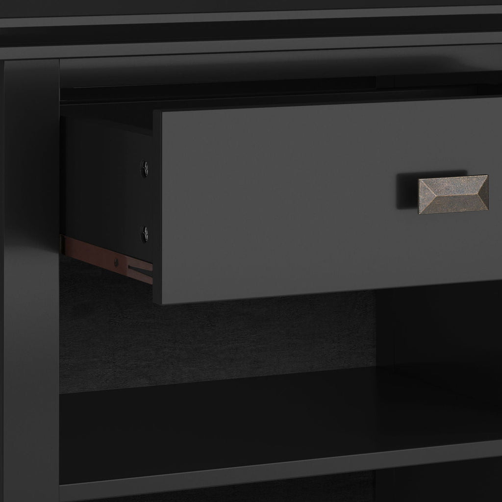 Handcrafted Bedside Table with Drawer and Shelf - Multiple Colors